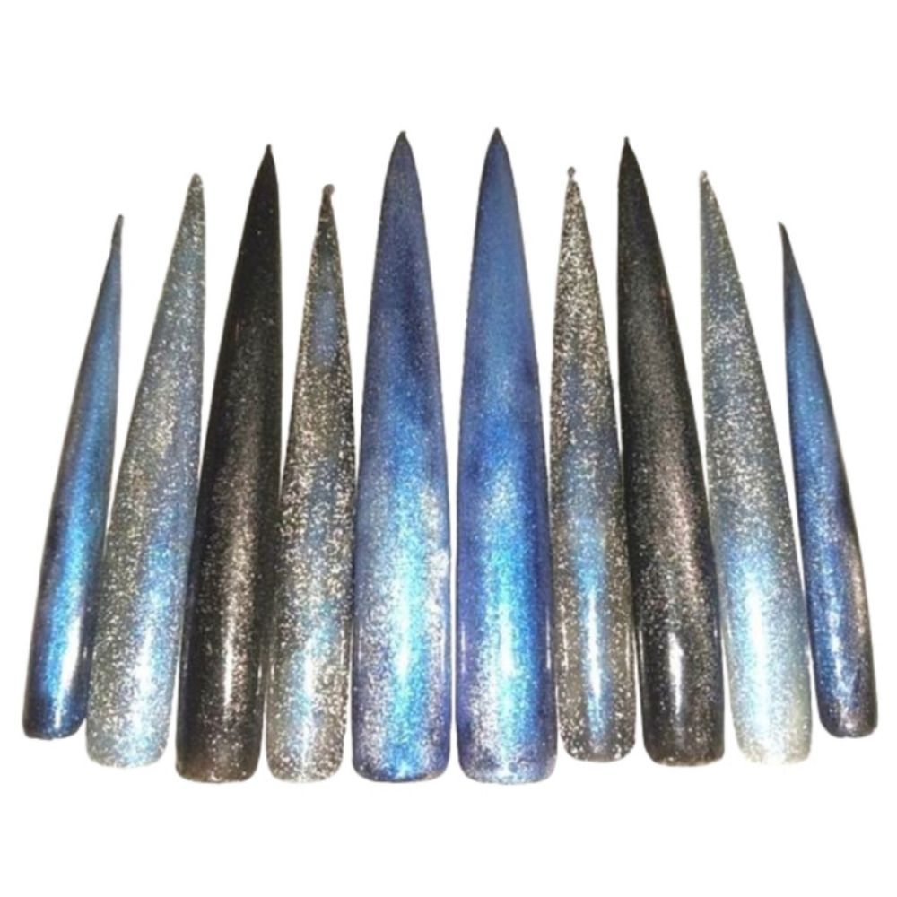 Hand crafted custom luminous 10pc xxxl acrylic press on nails
